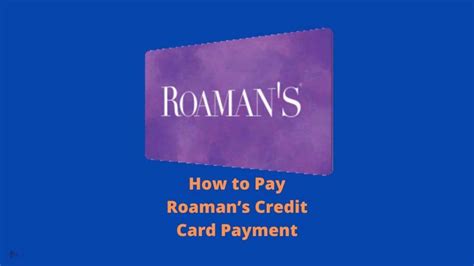 Best Seller. . Pay roamans credit card